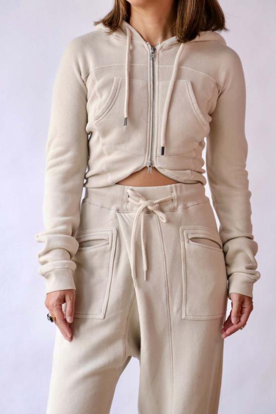  알13 스웨터 R13 랩 어라운드 후디 - R13