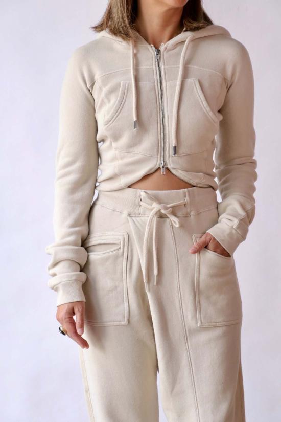  알13 스웨터 R13 랩 어라운드 후디