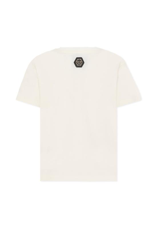 26SS [키즈] 필립 플레인 티셔츠 S6PHJBTH062 002 IVORY - PHILIPP PLEIN
