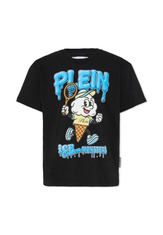 26SS [키즈] 필립 플레인 티셔츠 S6PHJBTH037 110 BLACK