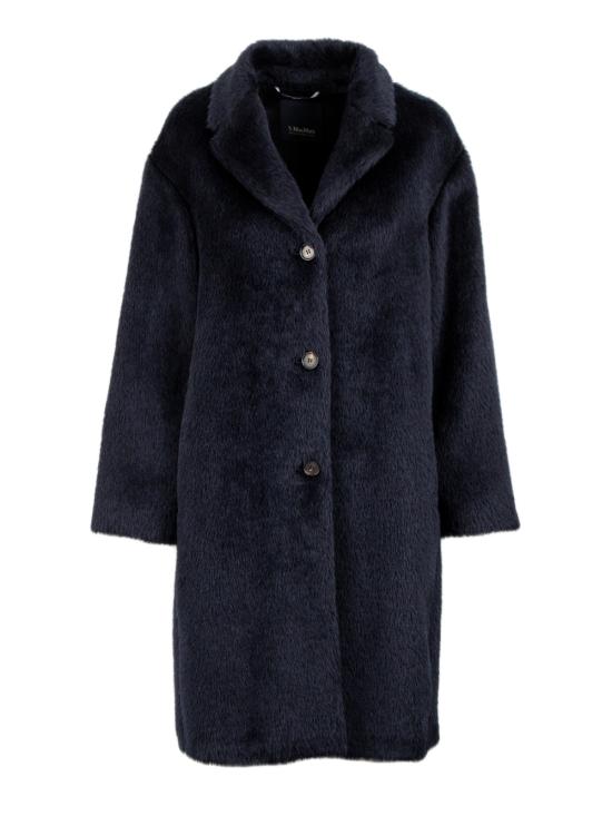 25FW 에스막스마라 아가베 더블 브레스티드 코트 AGAVE004 Blue