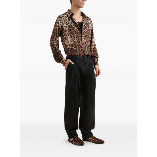 26SS 돌체앤가바나 긴팔 셔츠 G5NP9T IS1B7 HY13M BROWN - DOLCE & GABBANA