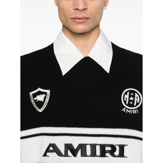 26SS 아미리 스웨터 AMTOKN1005 BLACK BLACK WHITE - AMIRI