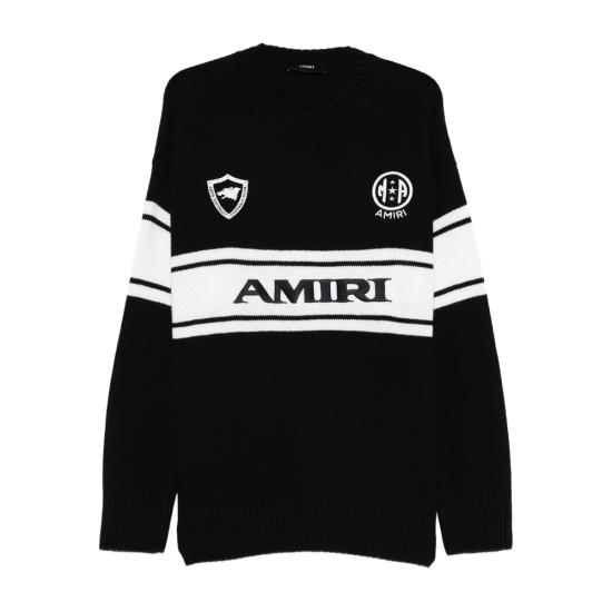 26SS 아미리 스웨터 AMTOKN1005 BLACK BLACK WHITE
