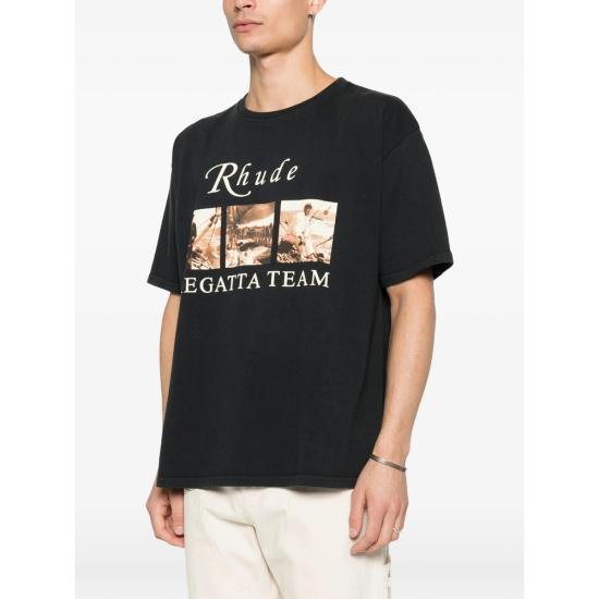26SS 루드 반팔 티셔츠 RHPS26TT13012 6009 BLACK - RHUDE