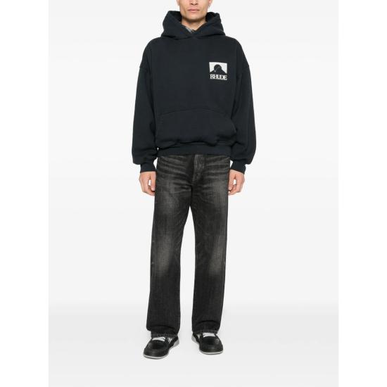 26SS 루드 후드 티셔츠 RHPS26HO03012 3167 BLACK - RHUDE