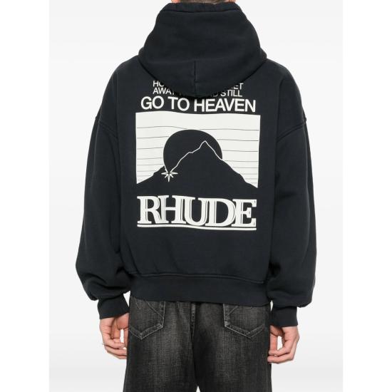 26SS 루드 후드 티셔츠 RHPS26HO03012 3167 BLACK - RHUDE