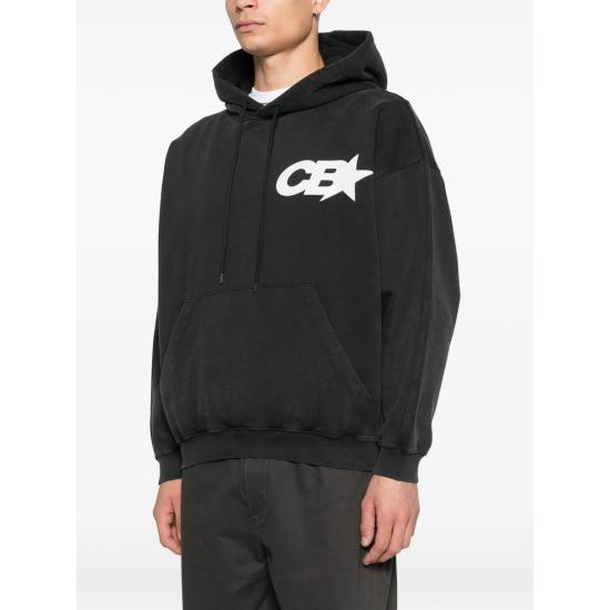 25FW 콜 북스톤 후드 티셔츠 CSRH280 000 BLACK WHITE - COLE BUXTON