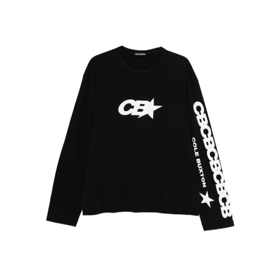 25FW 콜 북스톤 긴팔 티셔츠 CSRL330 000 BLACK WHITE