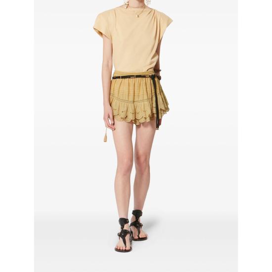26SS 이자벨마랑에뚜왈 숏팬츠 D1J05E SH0255FA 10LC YELLOW - ISABEL MARANT ETOILE