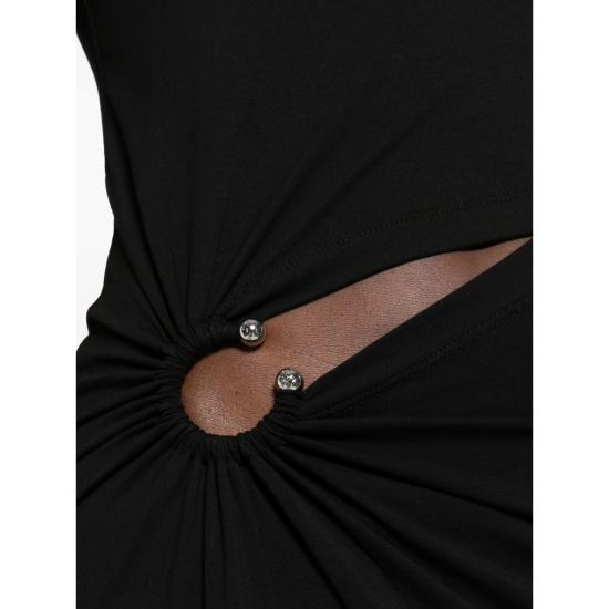 26SS 파코라반 롱 원피스 26PJRO242 CO0555 P001 BLACK - PACO RABANNE