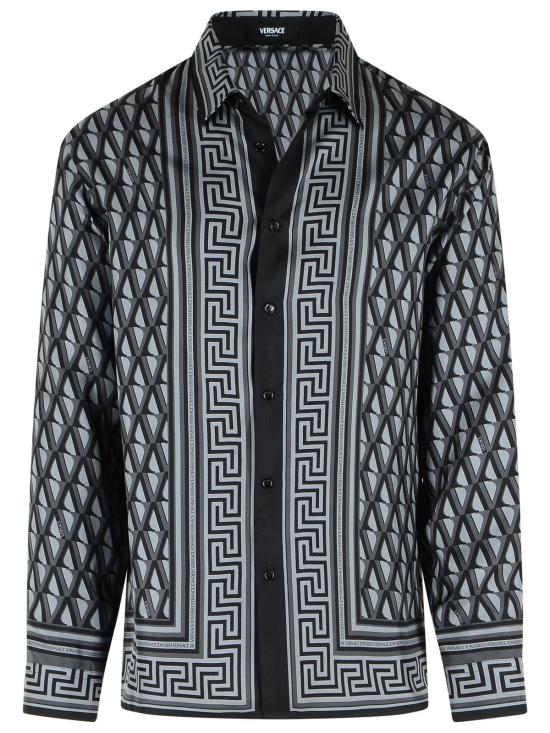 26SS 베르사체 긴팔 셔츠 1019438 1A167855E720 Grey