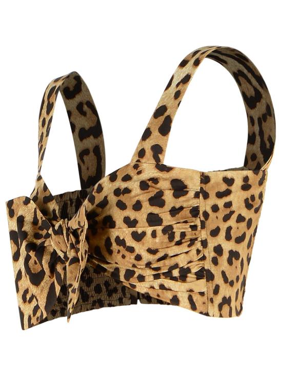 26SS 돌체앤가바나 민소매 티셔츠 F74H5T HS5E3HY13M Brown - DOLCE & GABBANA