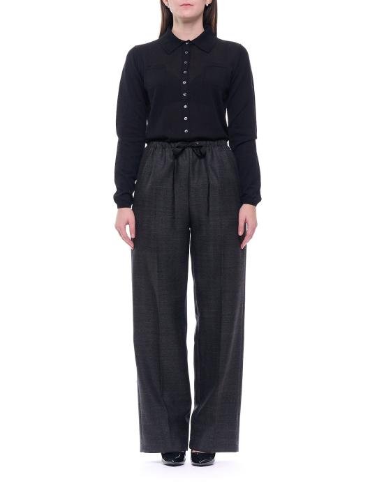 25FW 포르테포르테 스트레이트 팬츠 14324 ANTRACITE MY PANTS - Pantaloni - FORTE_FORTE - FORTE FORTE