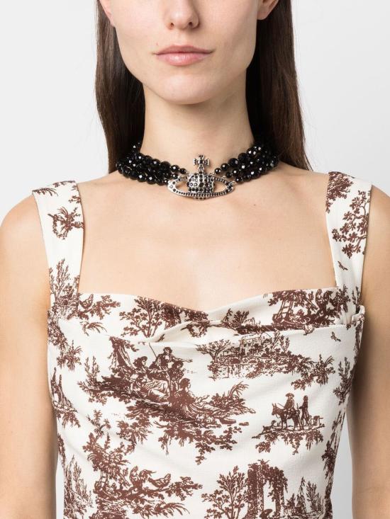 24FW 비비안웨스트우드 목걸이/팬던트 6303002EP178 BLACK - VIVIENNE WESTWOOD