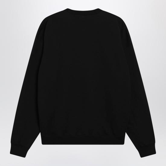 26SS 구찌 브러시드 코튼 저지 스웨트셔츠 브러시드 코튼 저지 스웨트셔츠 795510XJHN8 Black - GUCCI