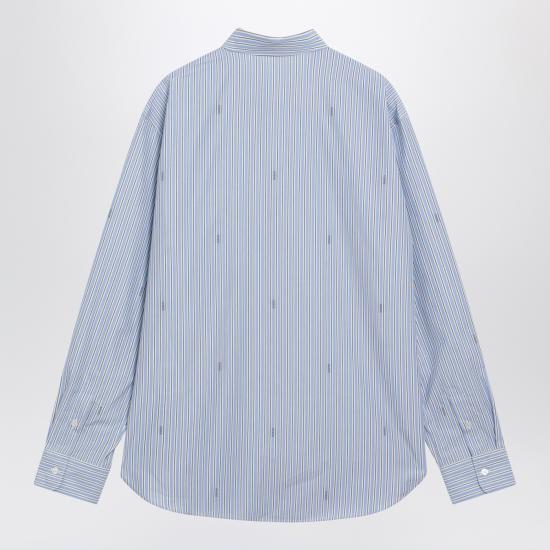26SS 구찌 스트라이프 코튼 포플린 셔츠 852714ZAUBA Light blue - GUCCI