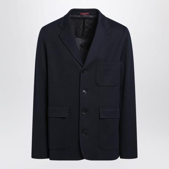 26SS 구찌 싱글 브레스트 코튼 저지 재킷 846713ZAM6R Grey