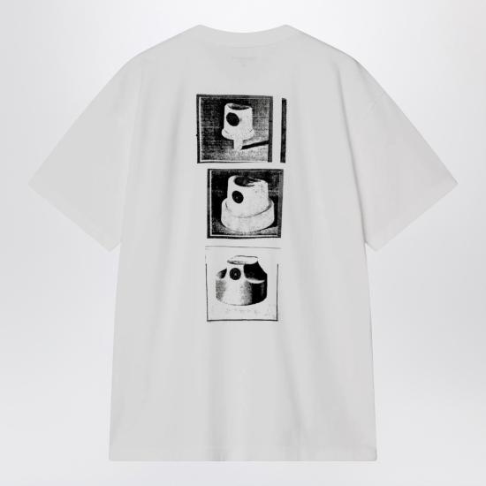 26SS 칼하트 WIP 숏슬리브 캡스 티셔츠 I036012CO White - CARHARTT WIP