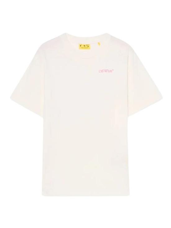 25FW [키즈] 오프화이트 티셔츠 44GAA001F5J00D 0132 White