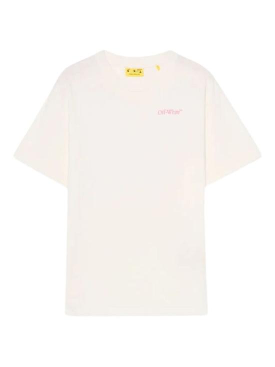 25FW [키즈] 오프화이트 티셔츠 44GAA001F5J00D 0132 White - OFF WHITE