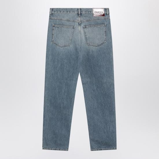 26SS 구찌 스트레이트 팬츠 844629XDDD2 Light blue - GUCCI