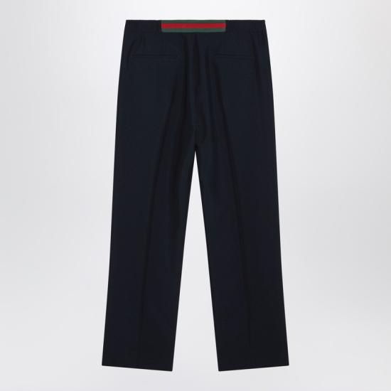 26SS 구찌 스트레이트 팬츠 852345ZADKB Blue - GUCCI