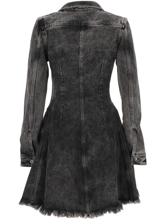 25FW 마르케스 알메이다 미디 원피스 AW25DR0508DNMBKA BLACK ACID WASH - MARQUES ALMEIDA