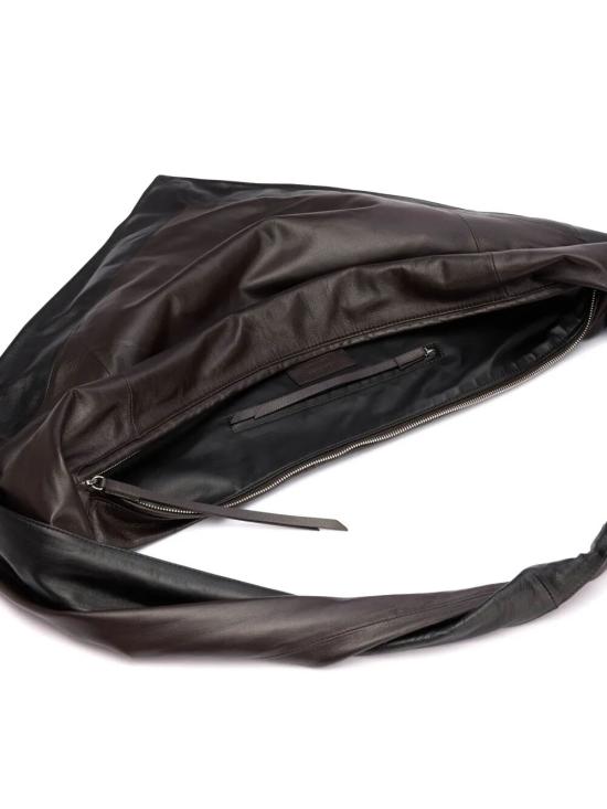 26SS 르메르 샤이니 나파 레더 스카프 백 BG0157 LL0075 MU096 BLACK DARK CHOCOLATE - LEMAIRE