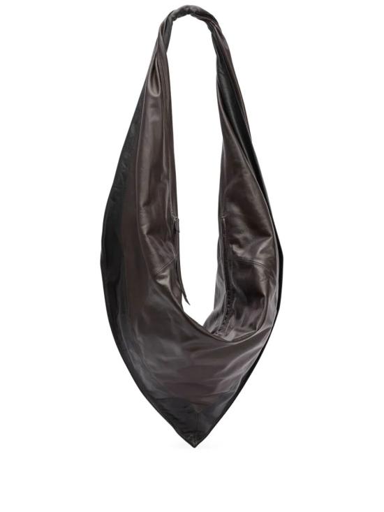 26SS 르메르 샤이니 나파 레더 스카프 백 BG0157 LL0075 MU096 BLACK DARK CHOCOLATE