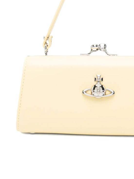 26SS 비비안웨스트우드 토트백 4B01000QWS0026 E402 PASTEL YELLOW - VIVIENNE WESTWOOD