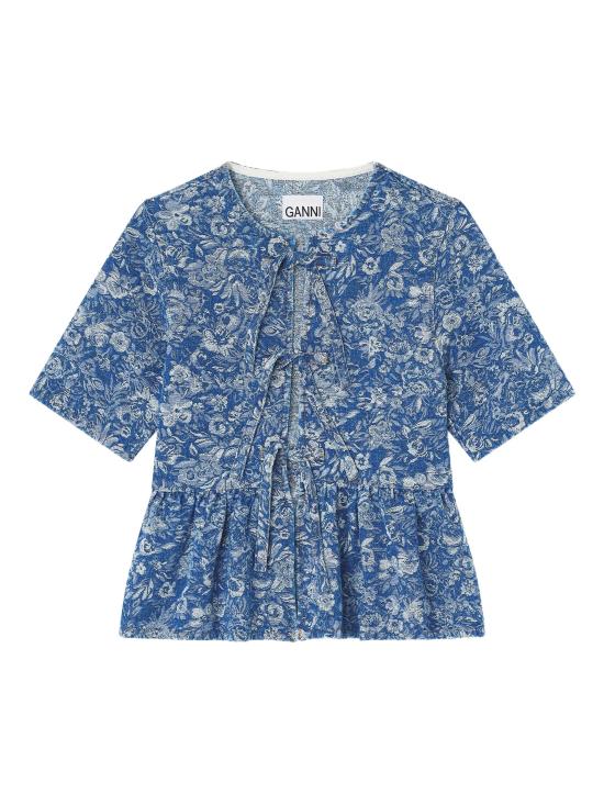 25FW 가니 블라우스 J1909 566 Blue