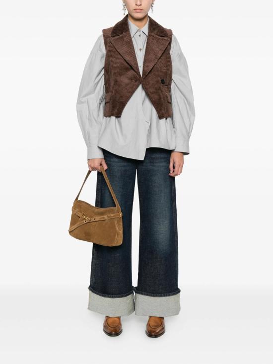 25FW 가니 베스트 W0766 979 Brown - GANNI