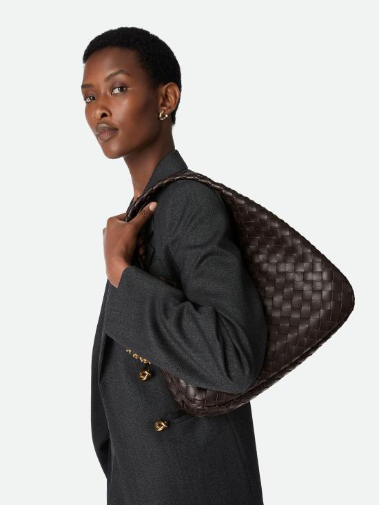 26SS 보테가베네타 캄파나 숄더백 844249V4SC0 2190 Brown - BOTTEGA VENETA