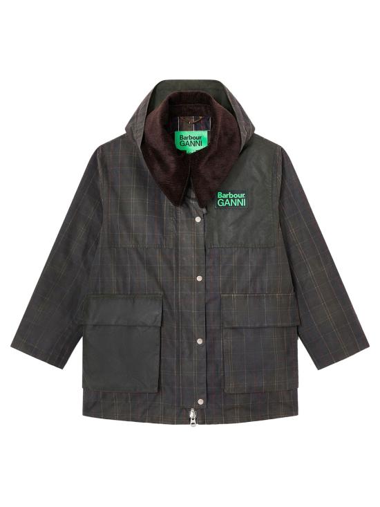 26SS 바버 X 가니 자켓 LWX1528 TN11 CLASSIC TARTAN FERN