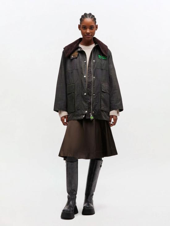 26SS 바버 X 가니 자켓 LWX1528 TN11 CLASSIC TARTAN FERN - BARBOUR X GANNI