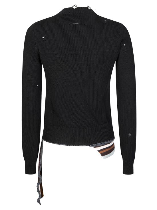 26SS MM6 메종마르지엘라 리브드 니트 탑 S52HL0058M13205 961 - MM6 MAISON MARGIELA