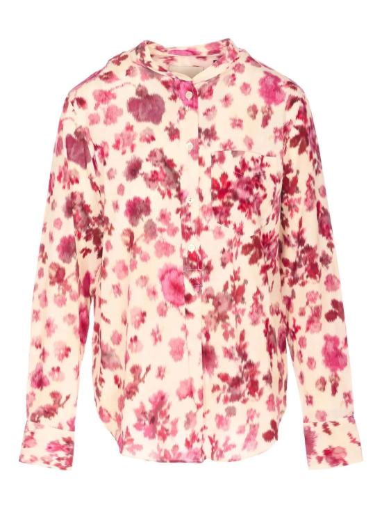 26SS 이자벨마랑 루삭 실크 로즈 프린트 블라우스 CH0293FC D1J11I 40PK PINK