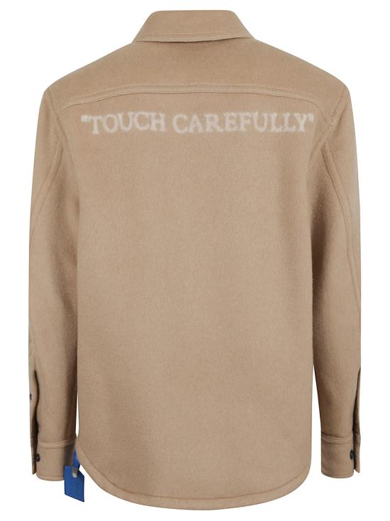 25FW 오프화이트 셔츠 OMES01CF25FA B001 6262 DOE BROWN - OFF WHITE