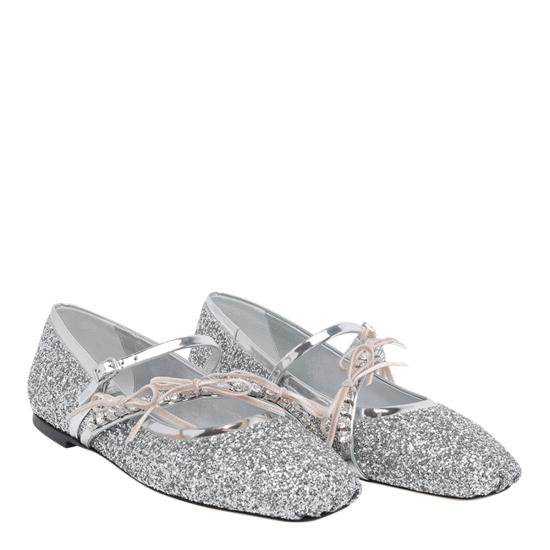 26SS 지미추 플랫 슈즈 LOLI BALLERINA BQLSILVER MACARON Silver - JIMMY CHOO