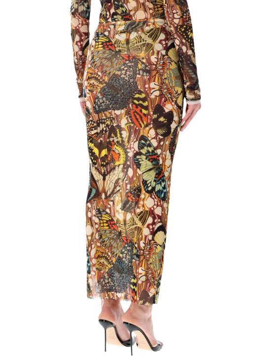 26SS 장 폴 고티에 미디 스커트 SK041M020P 1090 YELLOW MULTI - JEAN PAUL GAULTIER