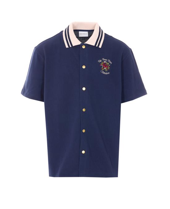 26SS 드롤드무슈 반팔 셔츠 SH247 CO264NY Blue