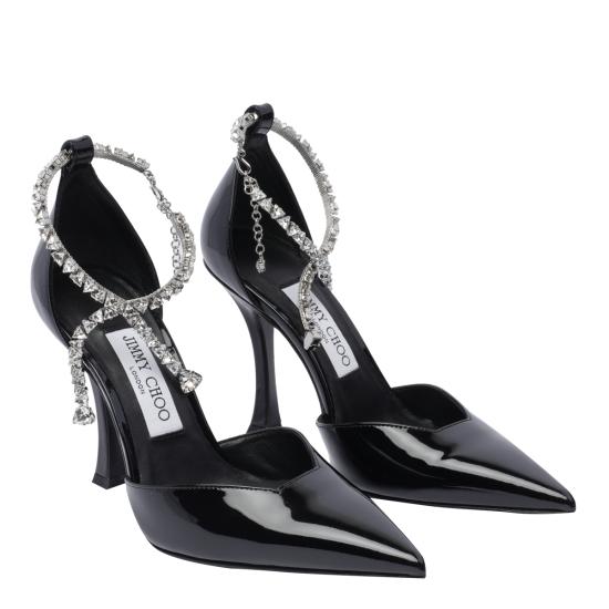 26SS 지미추 힐/펌프스 STEVIE 100 PATBLACK Black - JIMMY CHOO