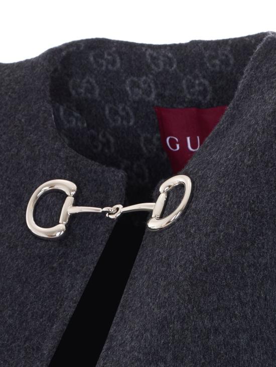 26SS 구찌 홀스빗 실크 울 케이프 852796 ZAQW01179 - GUCCI
