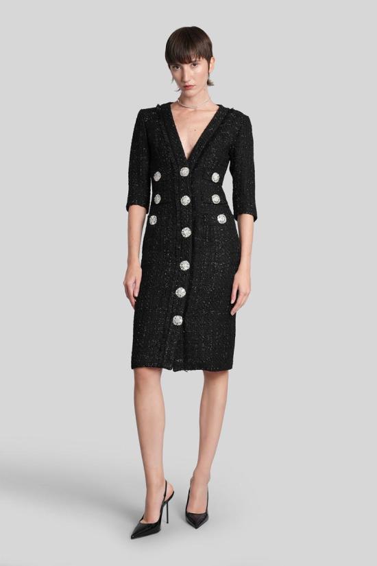 25FW 코스타렐로스 미디 원피스 428415 PF2549 Black