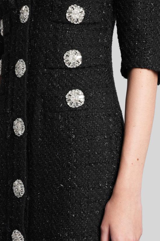 25FW 코스타렐로스 미디 원피스 428415 PF2549 Black - COSTARELLOS