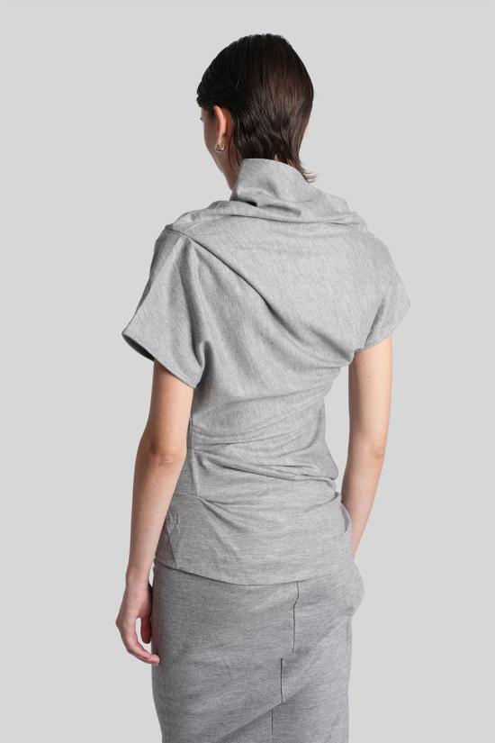 25FW 엔타이어 스튜디오 반팔 티셔츠 429877 ESW W25 8023 GREY - ENTIRE STUDIOS