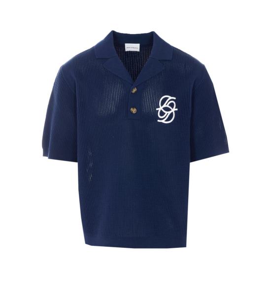 26SS 드롤드무슈 긴팔 셔츠 PO171CO207NY BLUE