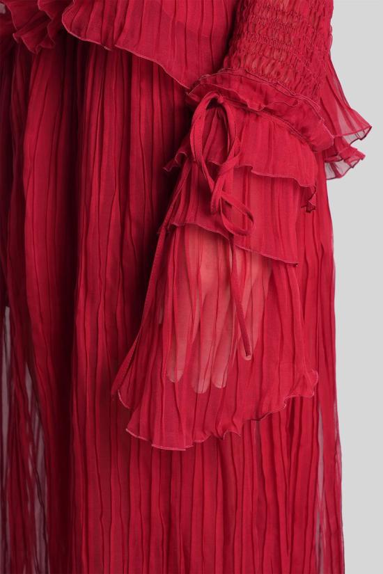 25FW 블루마린 롱 원피스 429090 4A327A RED - BLUMARINE