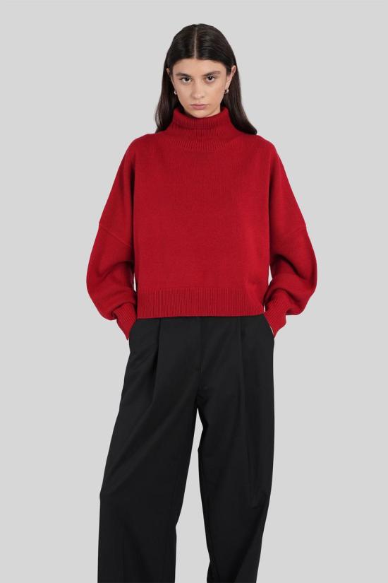 25FW 루루 스튜디오 스웨터 428670 LUKE RED - LOULOU STUDIO